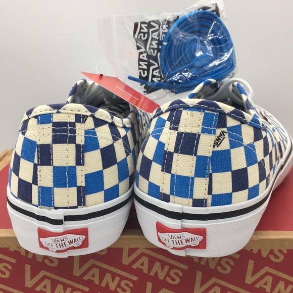 Vans Authentic Pro Checkerboard Classic White/blue - Picture 6 of 8